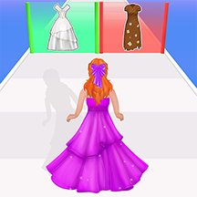 时尚女孩跑一跑